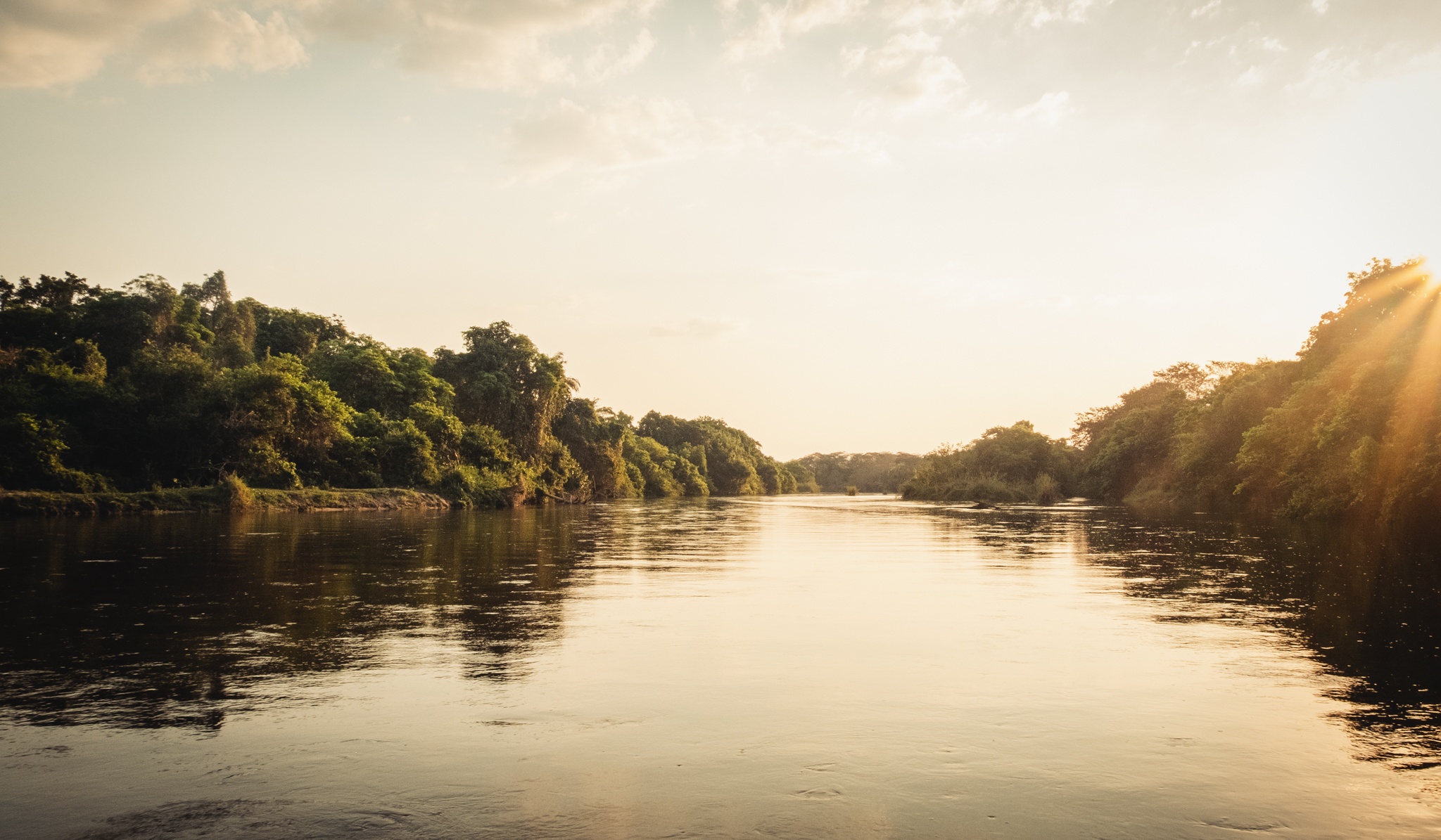 Mnyera River in Tanzania. African fly fishing safari