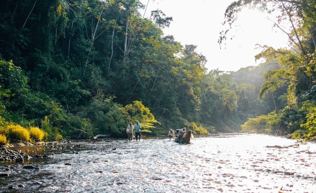 The upper section of the Bolivia Secure river