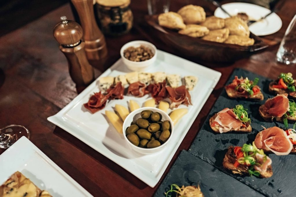 International cuisine paired with stellar Argentinean, Chilean, and Bolivian wines in a finely-fashioned living and dining room