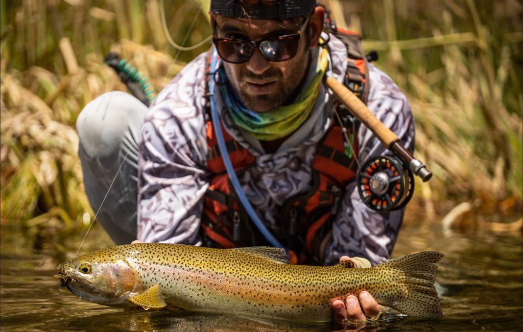 Targetting Brown trout on the Lesotho backcountry trophy trek.