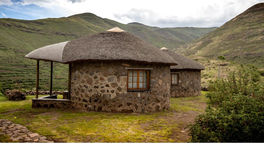 Makhangoa community campp on the Bokong river. Lesotho backcountry trophy trek.