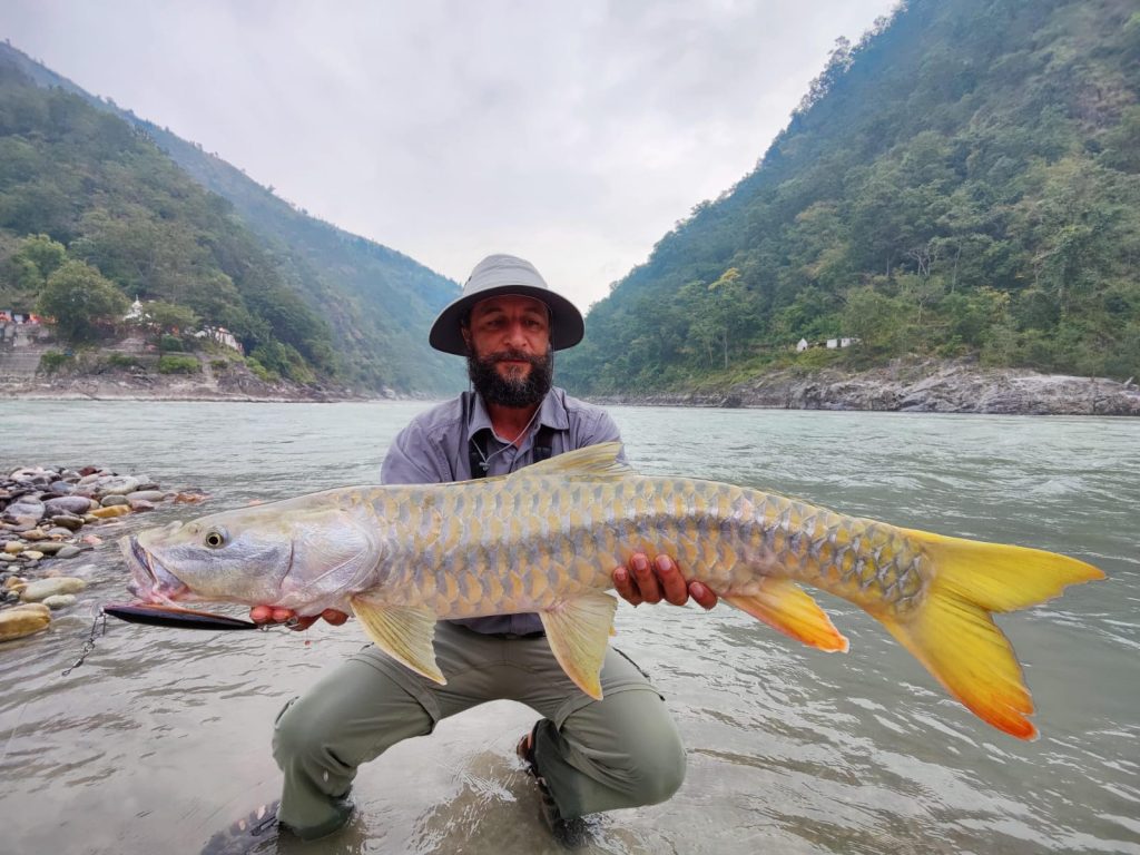 Mahseer caught on the Saryu river
